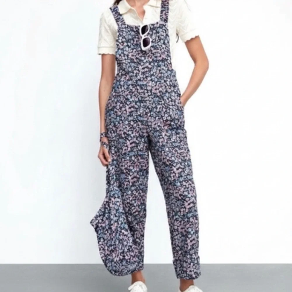 Zara NWOT Cotton Dungarees